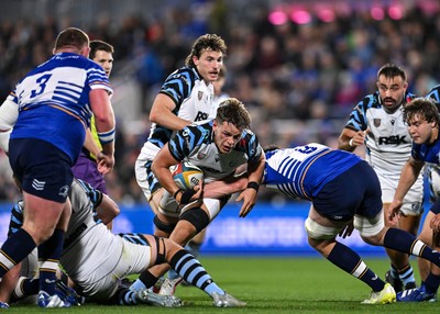 101026 - Leinster v Cardiff Rugby - United Rugby Championship - Alex Mann of Cardiff