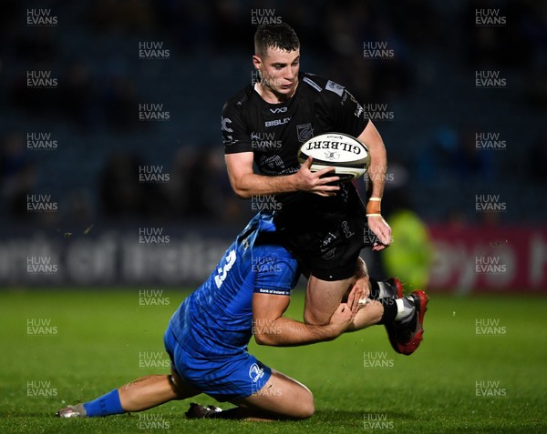 011119 - Leinster v Dragons - Guinness PRO14 -  Owen Jenkins of Dragons is tackled by Cian Kelleher of Leinster
