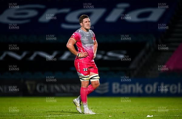 021020 - Leinster v Dragons - Guinness PRO14 - A dejected Joe Maksymiw of Dragons after the match