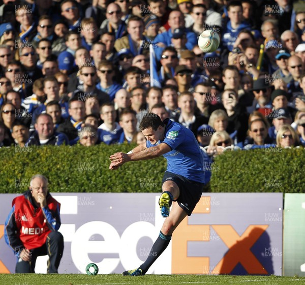 131012 Leinster v Exeter - Heineken Cup - Jonathan Sexton of Leinster has a kick at goal 