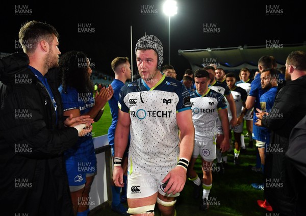 041019 - Leinster and Ospreys - Guinness PRO14 -  A dejected Dan Lydiate of Ospreys leads his side from the field