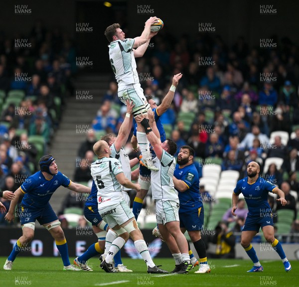 160526 - Leinster v Ospreys - United Rugby Championship - James Ratti of Ospreys wins a lineout