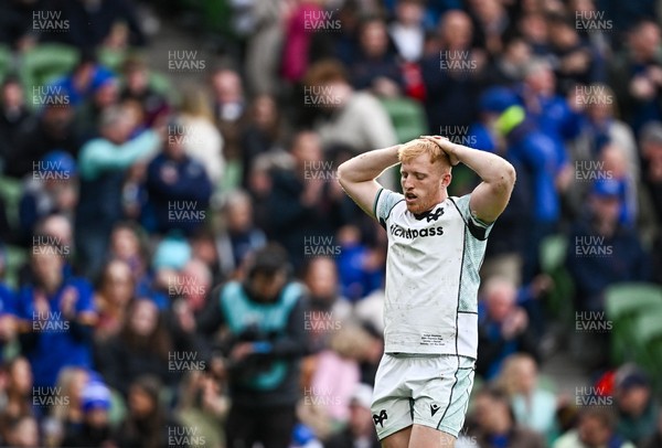 160526 - Leinster v Ospreys - United Rugby Championship - Iestyn Hopkins of Ospreys after his side conceded a ninth try
