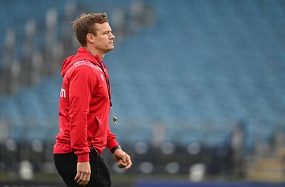 161021 - Leinster v Scarlets - United Rugby Championship - Scarlets head coach Dwayne Peel