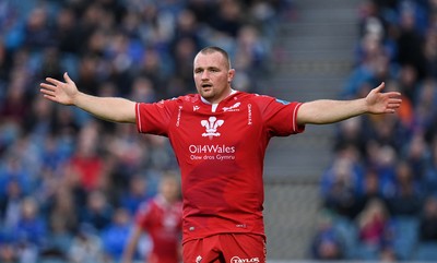 161021 - Leinster v Scarlets - United Rugby Championship - Ken Owens of Scarlets