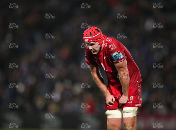 181123 - Leinster v Scarlets - United Rugby Championship - Jac Price of Scarlets after the match