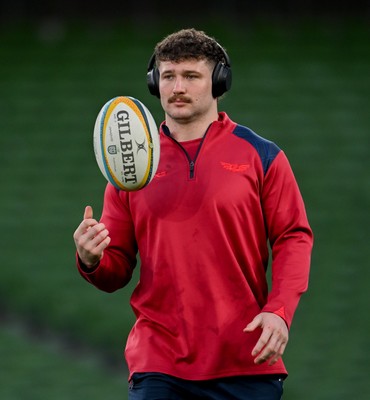 270326 - Leinster v Scarlets - United Rugby Championship - Fletcher Anderson of Scarlets