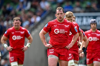 310525 - Leinster v Scarlets - United Rugby Championship Quarter-Final - Ryan Elias of Scarlets after his side conceded a first try