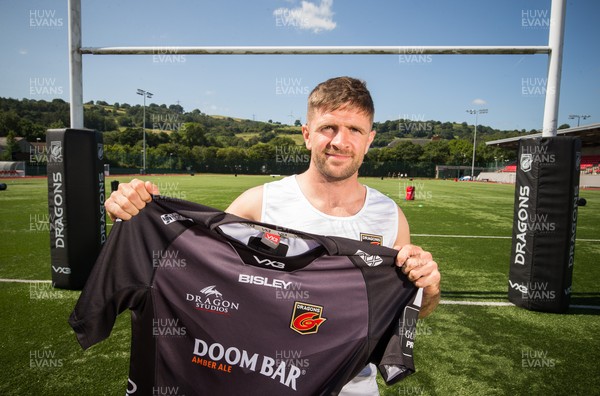 240821 - Dragons loan signing Lewis Jones at the club's Ystrad Mynach training centre