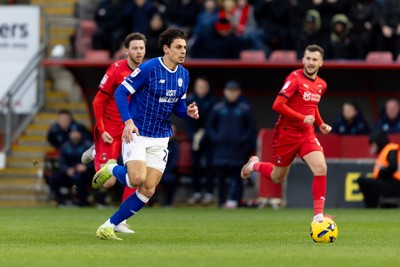 100126 - Leyton Orient v Cardiff City - Sky Bet League 1 - Yousef Salech of Cardiff City in action