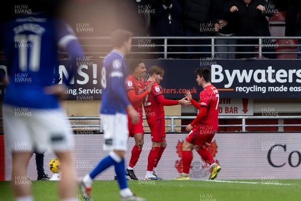 100126 - Leyton Orient v Cardiff City - Sky Bet League 1 - Dominic Ballard of Leyton Orient celebrates with his teammates after scoring a goal