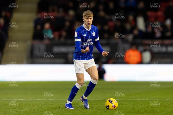 100126 - Leyton Orient v Cardiff City - Sky Bet League 1 - Joel Bagan of Cardiff City gestures