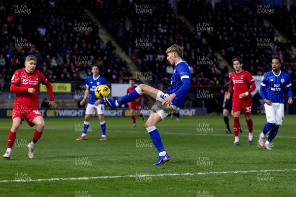 100126 - Leyton Orient v Cardiff City - Sky Bet League 1 - Joel Bagan of Cardiff City controls the ball