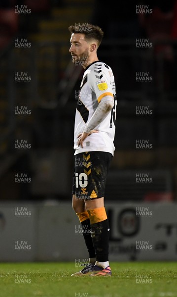 121220 - Leyton Orient v Newport County - Sky Bet League 2 - Josh Sheehan of Newport County dejected at the final whistle