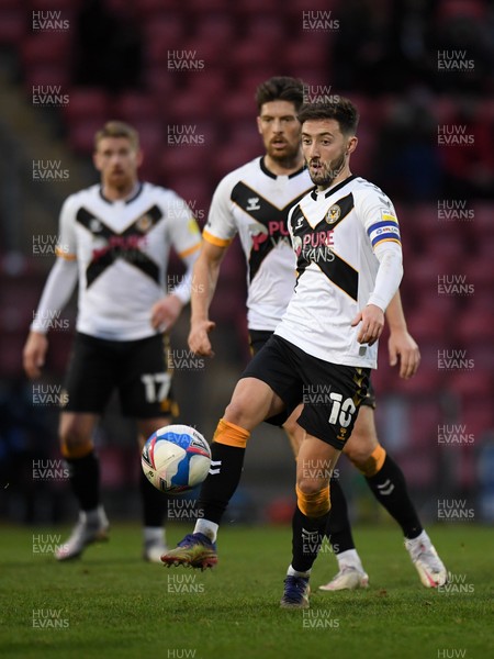 121220 - Leyton Orient v Newport County - Sky Bet League 2 - Josh Sheehan of Newport County in action during this afternoon's game