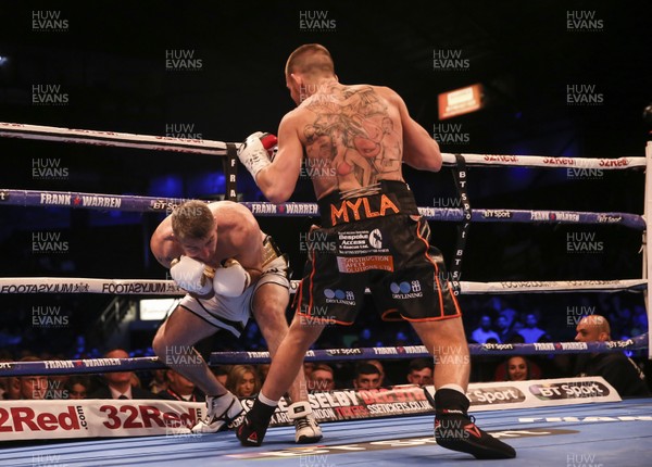 111117 - WBO World Super-Welterweight Official Eliminator -  Liam Smith (white shorts) v Liam Williams (black shorts)