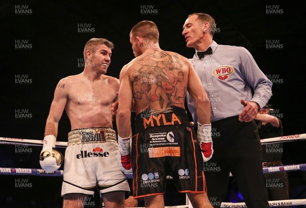 111117 - WBO World Super-Welterweight Official Eliminator -  Liam Smith (white shorts) v Liam Williams (black shorts)