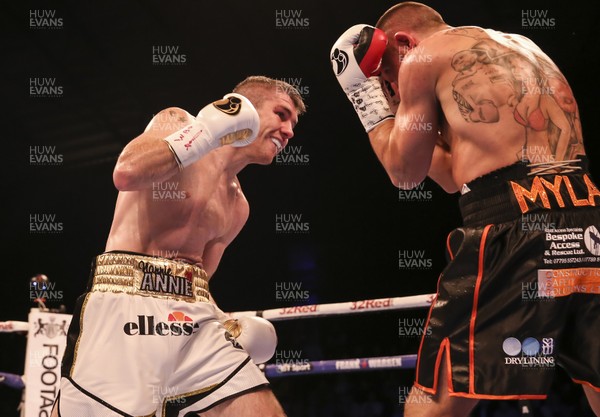 111117 - WBO World Super-Welterweight Official Eliminator -  Liam Smith (white shorts) v Liam Williams (black shorts)