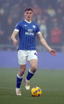 201225 - Lincoln City v Cardiff City - Sky Bet League 1 - Dylan Lawlor of Cardiff