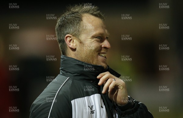 300118 - Lincoln City v Newport County, Sky Bet League 2 - Newport County manager Michael Flynn at the start of the match
