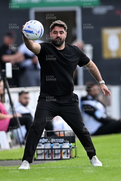 190926 - Lincoln City v Swansea City - Sky Bet Championship - Vitor Matos, Swansea Head Coach catches the ball
