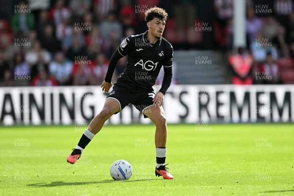 190926 - Lincoln City v Swansea City - Sky Bet Championship - Filip Lissah of Swansea City