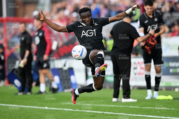 190926 - Lincoln City v Swansea City - Sky Bet Championship - Jospeh Opoku of Swansea City