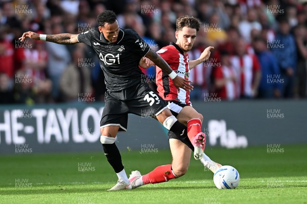 190926 - Lincoln City v Swansea City - Sky Bet Championship - Ronald of Swansea City