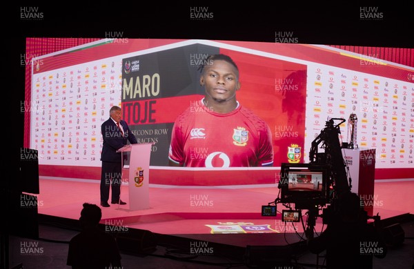 060521 - British & Irish Lions Squad Announcement - Jason Leonard, Chairman of the British and Irish Lions, announces Maro Itoje of England the squad