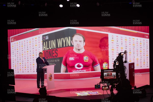 060521 - British & Irish Lions Squad Announcement - Jason Leonard, Chairman of the British and Irish Lions, announces captain Alun Wyn Jones of Wales into the squad