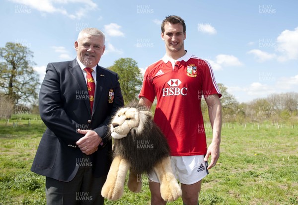 300413 - Lions Squad Announcement - Head Coach Warren Gatland, left,  and British & Irish Lions Captain Sam Warburton  pictured at the Lions Squad Press Conference