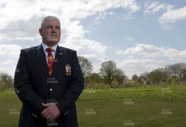 300413 - Lions Squad Announcement -  British & Irish Lions Head coach Warren Gatland pictured  at the Squad Announcement Press Conference