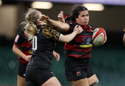 120426 - Llandaff North v Bonymaen - Womens Cup Final - Tyler Tipene of Bonymaen