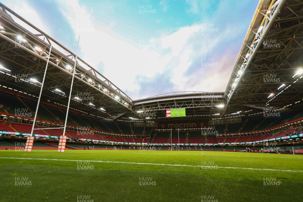 010423 - Llandaff North v Pontyclun Falcons - WRU Women’s National Cup Final - General View of the Principality Stadium during the Womens Cup Final