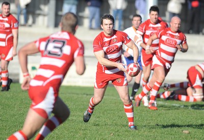 13.11.10. Llandovery v Cardiff- Principality Premiership. Cerith Rees Llandovery captain. 