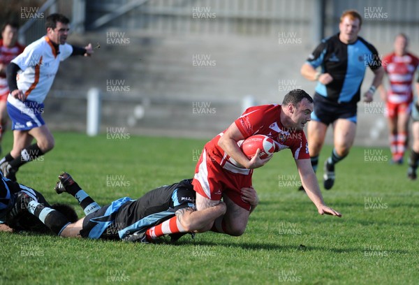 13.11.10. Llandovery v Cardiff- Principality Premiership. Dean Fitzgerald of Llandovery. 