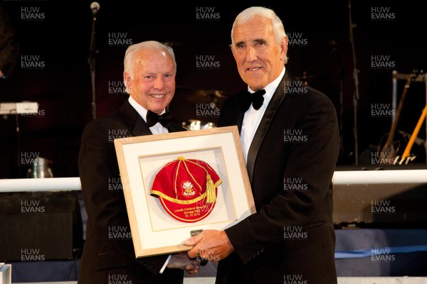 311012 - Members of the 1972 Llanelli side that beat New Zealand 9-3 gather to be presented with special caps at the dinner to mark the exact date of the match, at Parc y Scarlets