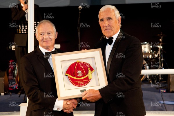 311012 - Members of the 1972 Llanelli side that beat New Zealand 9-3 gather to be presented with special caps at the dinner to mark the exact date of the match, at Parc y Scarlets