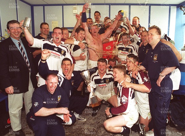 150599 - Llanelli v Swansea - SWALEC Cup Final -  Swansea team celebrate