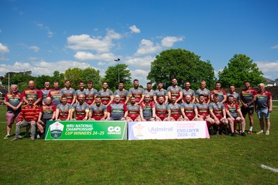 100525 - Llanelli Wanderers v Gorseinon - Admiral Championship West - Llanelli Wanderers RFC team photo before the match