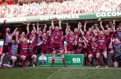 050425  Llanelli Wanderers v Tondu, WRU Championship Cup Final - Llanelli Wanderers celebrate after winning the Championship Cup Final