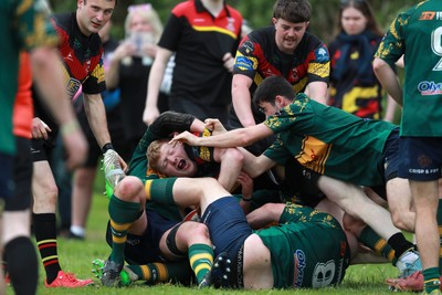 020526 - Llangadog v Cefneithin - Admiral National League 4 West B - A Cefneithin player is caught up in a ruck
