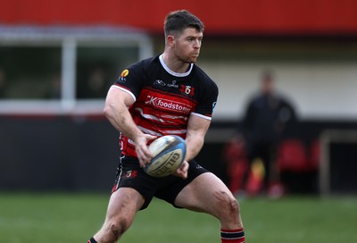 061225 - Llangennech v Brecon - WRU Premiership - Steff Marshall of Llangennech 