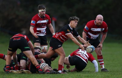 061225 - Llangennech v Brecon - WRU Premiership - Tom Morgan of Llangennech 