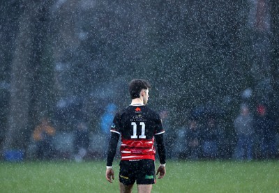 061225 - Llangennech v Brecon - WRU Premiership - Luke Davies of Llangennech 