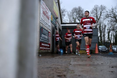 061225 - Llangennech v Brecon - WRU Premiership - Brecon come on for the second half