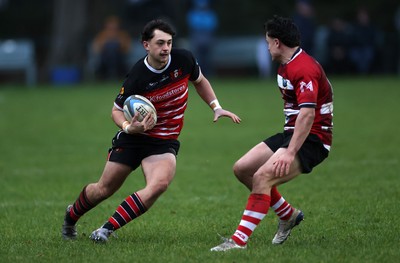 061225 - Llangennech v Brecon - WRU Premiership - Tiaan Evans of Llangennech 