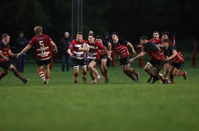 061225 - Llangennech v Brecon - WRU Premiership - Huw Jones of Brecon 