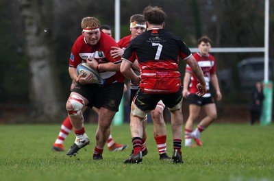 061225 - Llangennech v Brecon - WRU Premiership - Josh Prichard of Brecon 