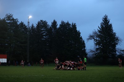 061225 - Llangennech v Brecon - WRU Premiership - Scrum